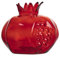 ShuaiXiang Granatapfel-Glasvase, handgefertigte transparente Granatapfel-Obstvase, Hydrokultur-Blumenvase (L,Rot)