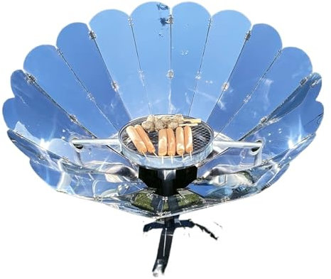 Réchauds de camping portables Four solaire Portable à vendre, fourneau de boulanrie à pain à micro-ondes, industrie de tubes alimentés par Film réfléchissant, cuiseur solaire à concentration de 1500W