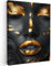 MuchoWow© Wandbilder 60x80 cm Schlafzimmer Home Deko Wohnung Bild Wohnzimmer Fotoleinwand Wand Bilder Leinwand Wall Decor Frau - Porträt - Luxus - Make-up - Gold
