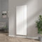 NRG Vertical Flat Panel Double Column Designer Radiator Bathroom Heater Central Heating Gloss White 1800x680mm