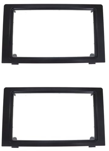 Hanabitx 2X Auto Radio Radio Faszie Dash Paneel 2 Din Rahmen Trim Kit für SAAB 9-3 2007-2011