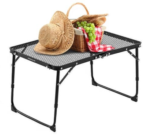 Table Pliante d'extérieur, Table de Barbecue Pliante | Table de Pique-Nique portative - Table de Cuisson extérieure légère en métal, Table de Pique-Nique Pliable, Accessoires de Cuisine de Camping