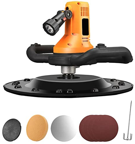 Machine à Lisser Les Murs 280-2800 TR/Min 2880 W truelle à béton avec Tige de mélange, truelle électrique à 6 Vitesses réglables pour plâtre, mortier, Ciment, Mastic avec lumière, mélange et plâtrag