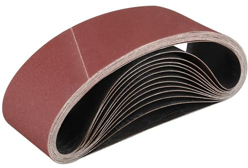 STEBRUAM Bande Abrasive 100x 610 mm,12PCS 150 grain Ensemble de Bandes Abrasives