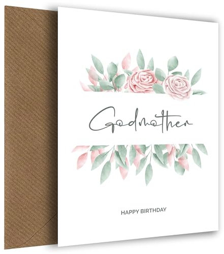 Carte d'anniversaire spéciale pour marraine – Belles cartes d'anniversaire florales pour marraine – Mots charmants et chaleureux