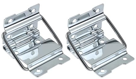 Aqxymju 2 Stücke 8 Loch Dekor Flightcase Türen Werkzeugkästen Schließfächer Unterstützung Scharnier Koffer Montage Schrank Scharniere Air Box Zubehör 71 * 35mm