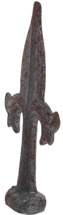 FOYTOKI Metal Fence Finial Topper Ornamental Fence Topper Metal Post Finial for Garden