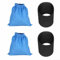 Emiif Bolsa de filtro textil y elementos de filtro para aspiradora KARCHER MV1, WD1, WD2, WD3 NT Series (A)