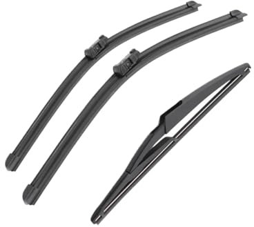 TUTSFGFZH para Fiat 500 312 2007-2017 24+14+11 Escobillas Limpiaparabrisas Delanteras Y Traseras Accesorios para Escobillas Limpiaparabrisas Brazo Limpiaparabrisas Coche Limpia Parabrisas