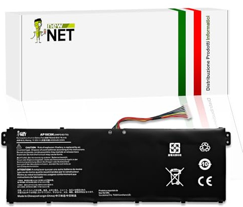 new net - Batteria AP18C8K [11.25-11.55V - 4350mAh] Compatibile con Acer Chromebook 311 C722, C722T, Chromebook 314 C933L, C933LT, C933T, CB314, Chromebook 315 CB315