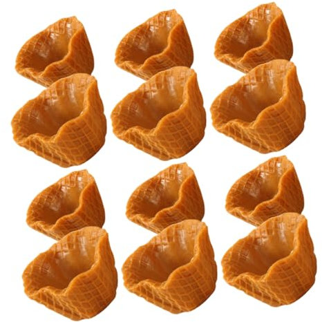 YARNOW 12pcs Diy Decor Charms Fake Ice Cones for Craft Photo Frame Cake Display