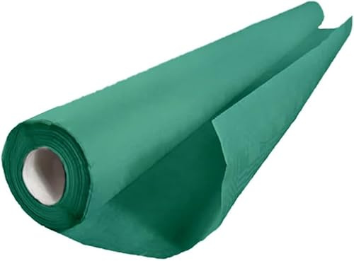 Tezraftaar® Paper Banquet Roll 25m x 1.14m Dark Green Disposable Banqueting Roll Table Cover Clothes for Christmas Catering Supply Wedding Birthday