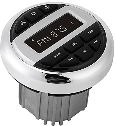Tbest MP3 Player Digital Stereo FM AM Radio USB Charging Marine Boat Yacht Motorcycle 12V 4096 Color Screen 4.4in Panel
