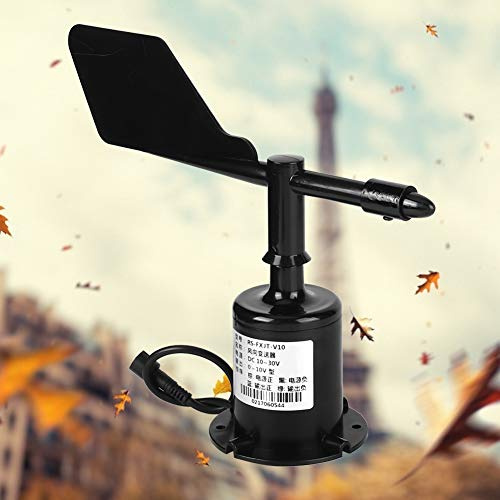 Pssopp Anemometer, Windgeschwindigkeitssensor aus Polycarbonat, 0–10 V Ausgang, Misst die Windrichtung in Gewächshäusern und Außenumgebungen