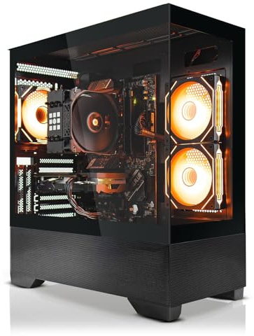 SYSTEMTREFF Gaming PC - AMD Ryzen 7 5800X3D - RX 9060 XT 8GB | AMD 8-Kern CPU bis 4.5 GHz, 32GB DDR4, 1TB M.2 NVMe SSD, AMD Grafik WLAN, Windows 11, für Gaming, Streaming
