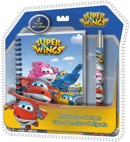 Disney SP Wings Notizblock, Spiralbindung + 3D Clamshell Kugelschreiber, WI17013