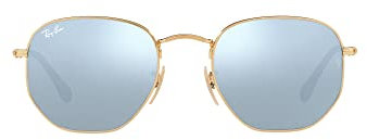 Ray-Ban Unisex-Erwachsene Hexagonal Sonnenbrille, Gold (Dorado), 54