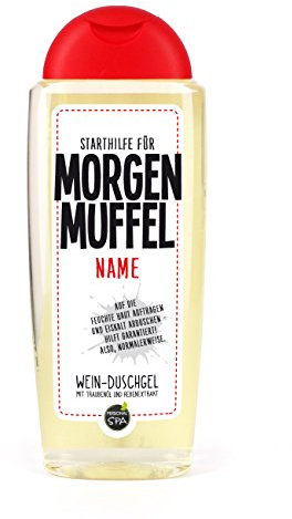 Lustapotheke® Starthilfe Duschgel für Morgenmuffel - inkl. Aufdruck Ihres Wunschnamens