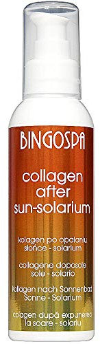 After Sun Kollagen Serum nach Sonnenbad/Solarium mit Vitamin E, Seidenproteinen und Aloe vera 135g BINGOSPA
