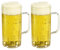 versandfuxx24 Outdoor Bierkrug 0,5l - 2er Set Bierglas mit Eichstrich bei 0,4l aus Kunststoff