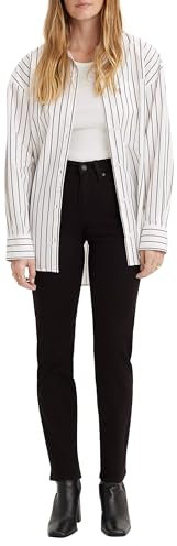 Levi's Damen 724 High Rise Straight Jean, Night Is Black, 27W / 32L