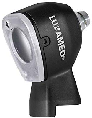 Luxamed LED Otoskop Kopf Ohrenleuchte Ohrenspiegel, für LuxaScope Auris Griff, schwarz