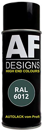 Alex Flittner Designs RAL6012 Bombe de Peinture pour Voiture Noir Mat