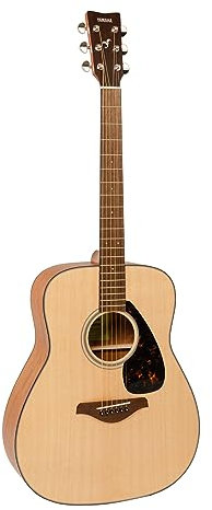 YAMAHA FG800 Naturelle Mate – Guitare acoustique avec une sonorité riche et authentique pour débutants – Guitare 4/4 - incluant un Bon Cadeau pour 2 Leçons en Ligne avec la Yamaha Music School