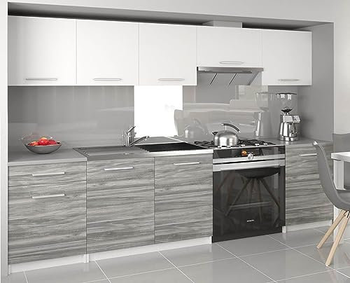 Tarraco Comercial Muebles de Cocina Uniqa Blanco/Gris
