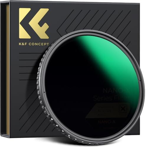 K&F Concept Nano-X 46mm Filtro Variabile ND8-128 (3-7 stop) di Vetro Ottico con Rivestimento Nano a 28 Strati per obiettivi 46mm