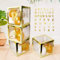 4 Stück Gold Transparent Luftballons Boxen mit 30 Buchstaben 10 Zahlen 5 Symbolen, UNIIDECO Neutral Gender Reveal Oh Baby Shower Dekorationen ABC Blocks Schild, Dusche Geburtstag Party Supplies