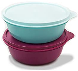 Tupperware Kühlschrank Hit-Parade 600 ml helles türkis + Dunkelpink Dose