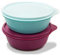 Tupperware Kühlschrank Hit-Parade 600 ml helles türkis + Dunkelpink Dose