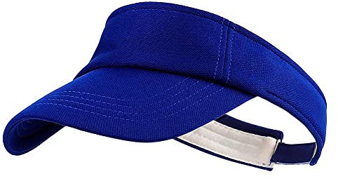 MK MATT KEELY Sun Visor Hat Sports Adjustable Baseball Cap with Outdoor UV Protection for Women Men Blue