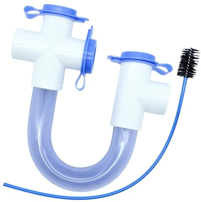 3. 3/4-Zoll Ersatz Kondensatablaufrohr Mit U Bogen Transparenter PVC Siphon Mit Bürste Für Standard Kondensatsiphon Von Klimaanlagen