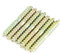 20 pièces 5x40mm vis à goujon fer à double extrémité vis zinguée filetage autotaraudeur vis bois à bois goujon vis de connexion bois