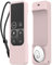 AhaStyle Coque Protectrice pour Apple TV Remote avec AirTag Holder, Housse en Silicone Antidérapante Compatible avec Apple TV 4K 2017 [1ère Génération] et Apple TV HD 2016 (Rose)