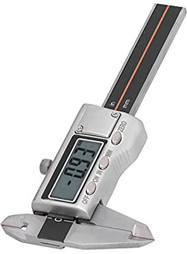 Calibro a Corsoio Digitale 0-50 Mm Mini Portatile Digitale Resistente All'usura Antiruggine Tascabile Viaggio Gioielli Archeologico Misuratore di Spessore Righello Angolare Strumento di Misurazione