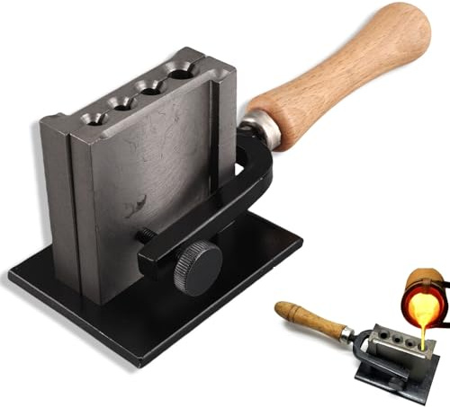 Jewelry Oil Groove Jewelry Mold, Reversible Metal Ingot Mould Oil Groove Mold Making Tools for Sheet Bar Gold Silver Casting, Iron Ingot Mould for Custom Smelting Pouring Melting