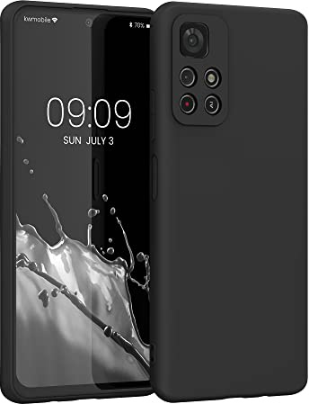 kwmobile Custodia Compatibile con Xiaomi Redmi Note 11S 5G / Poco M4 Pro 5G Cover - Back Case per Smartphone in Silicone TPU - Protezione Gommata - nero