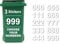 Rubigo 3 x Bin Numbers for Wheelie Bins, 0-9, Dustbin Stickers, Easy Application 17.5cm Stick On Number Stickers - Weatherproof Self Adhesive Vinyl (9)