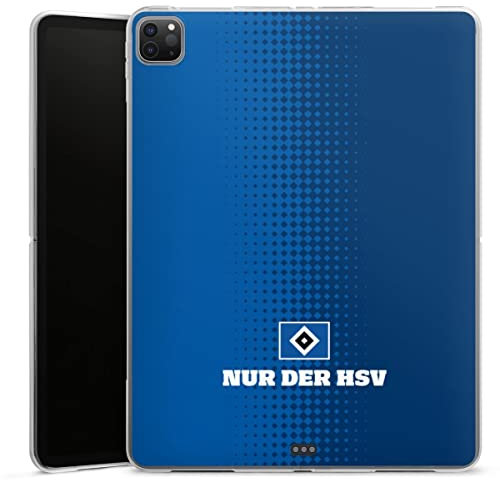 DeinDesign Silikon Hülle kompatibel mit Apple iPad Pro 12.9 (2020) Case Tablet Hülle HSV Hamburger SV Offizielles Lizenzprodukt