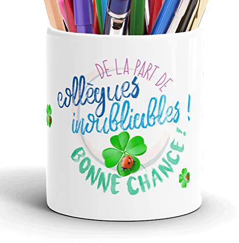 Pot à Crayons Humour Collègue Inoubliable Idée Cadeau Original Amitié Message Drôle Stylo Départ en Retraite Mutation Travail Pot pour Ami Homme Femme Noël Anniversaire Fête. Souriez au Bureau