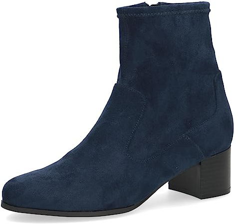 CAPRICE Ankle Boots 9-25316-41 G Width, Ocean Stretch, 8.5 UK
