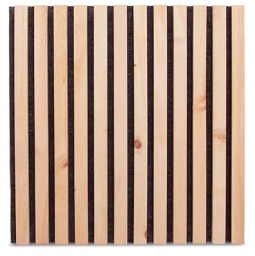 Zirbelino 0,25m² (1 Stk.) - 50x50cm Akustik-Wand-Paneel mit Zirbenholz auf Nadelfilz - flexibel, biegsam - Wandverkleidung - Akustik Schalldämpfer