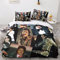 taimowei Michael Jackson 3D Bettwäsche Set Kinder Erwachsene, Microfaser Bettbezug Und Kissenbezüge Mit Reißverschluss Weich Haltbar Atmungsaktive Double（200x200cm）