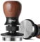 MORILS Kaffee Tamper 58.5mm, Nussholz Espresso Tamper, einstellbare Tiefe, Edelstahl Basis Tamper Passend für alle 58.5mm Portafilter, Espresso Zubehör