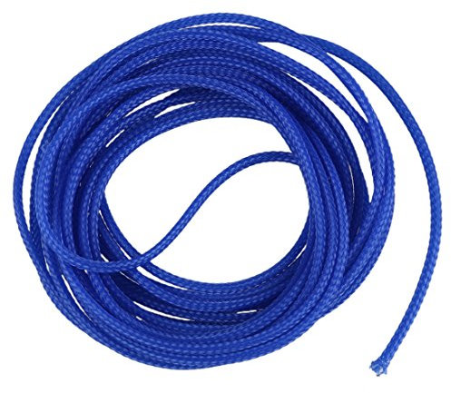Rfeeuubft 5M 4mm Expanding Braided Cable Wire Sheathing Sleeve Sleeving Harness Blue