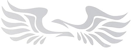 Supvox 1paar Rückspiegel Autoaufkleber Mit Flügel Design Reflektierende Sticker Für Fahrzeugseite Einfach Anzubringen Für Autos Boote Laptops Und Mehr Weiß