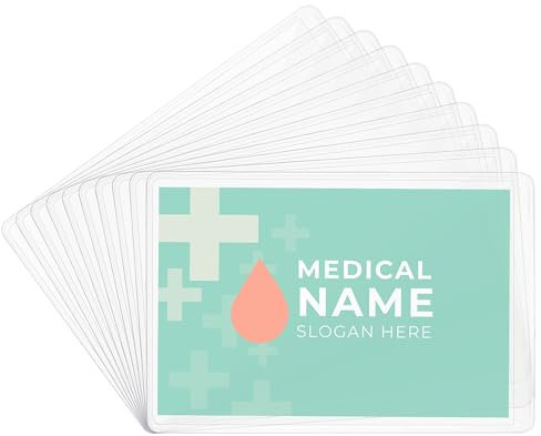 ASTER Card Protector Sleeves, 20 Pack Plastic Credit Card Holder Clear Card Sleeves PVC Waterproof Medicare Card Protector Sleeves Wallet Size Slot for Social Security Card Insurance Card Debit Card